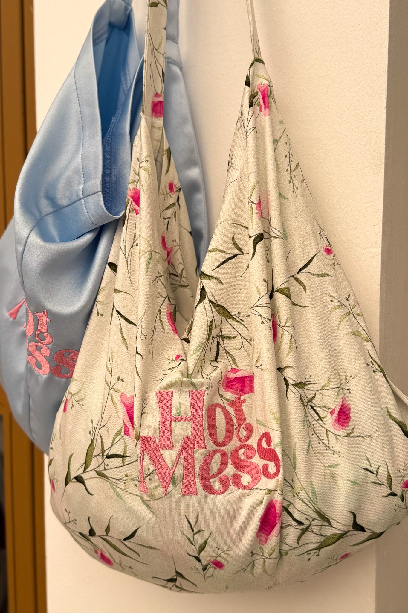 Stretchy tote bag floral