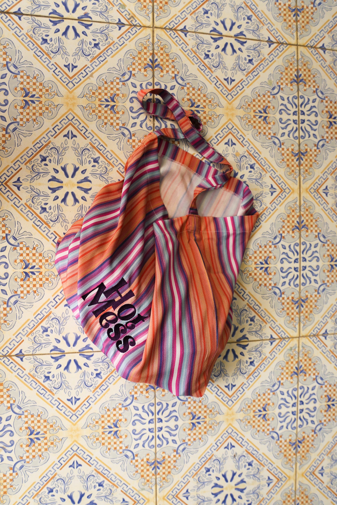 Tote bag sunset stripes